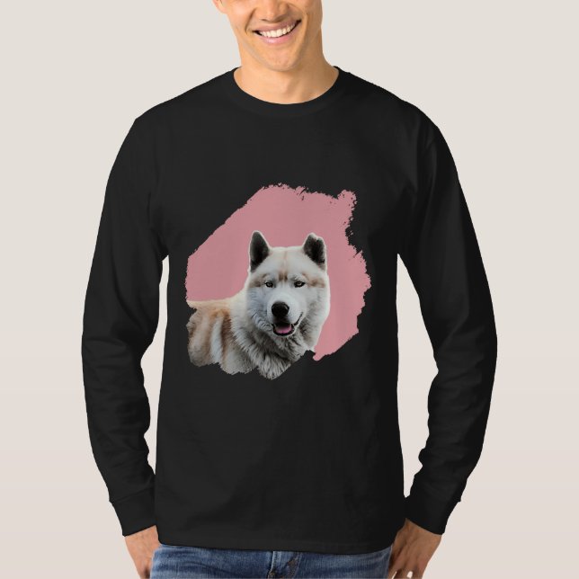 Camiseta Brush Dog Husky (Anverso)