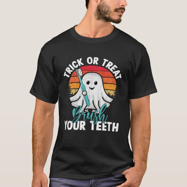 Camiseta Brush Your Teeth  Dentist Dental Assistant Graphic (Anverso)