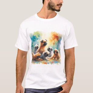 Camiseta Brussels Griffon 030624AREF110 - Watercolor