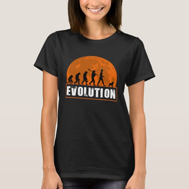 Camiseta Brussels Griffon Dog Human Evolution  for Men Wome (Anverso)