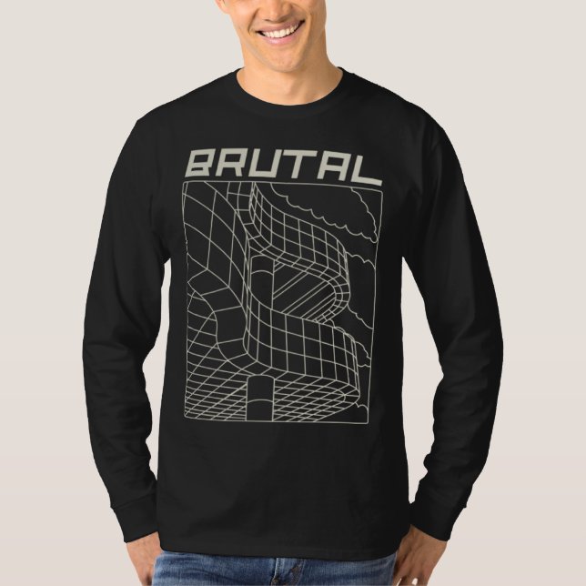 Camiseta Brutal Brutalist Architecture Mid Century Architec (Anverso)