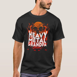 Camiseta Brutal equipo Metalizado fuerte y fuerte cráneo de