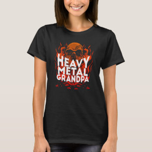 Camiseta Brutal equipo Metalizado fuerte y fuerte cráneo de