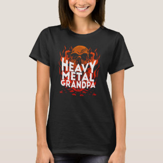 Camiseta Brutal equipo Metalizado fuerte y fuerte cráneo de