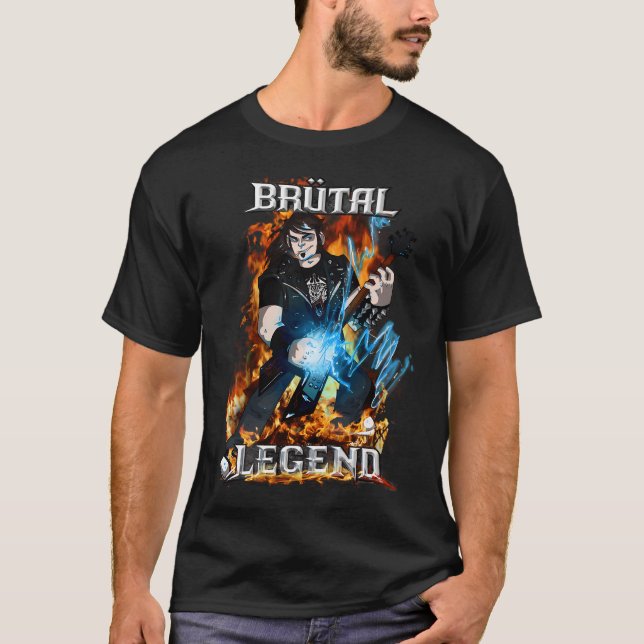 Camiseta Brutal Legend Eddie Riggs (Anverso)