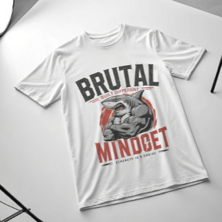 Camiseta Brutal Mentalidad Tiburón Gym | Alfa Salv