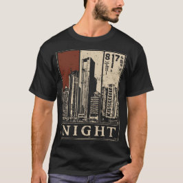 Camiseta Brutal Skyline Urban Noir Design