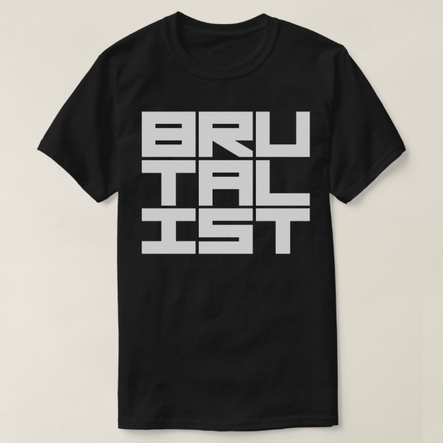 Camiseta Brutalista Negrita Texto (Diseño del anverso)