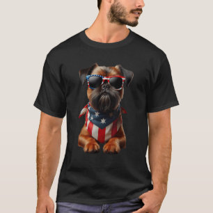 Camiseta Bruxelles Griffon 4 De Julio Independencia Estadou