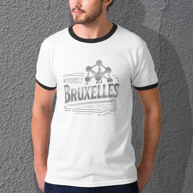 Camiseta Bruxelles Quantum Nostalgic Basic Ringer T-Shirt (Subido por el creador)