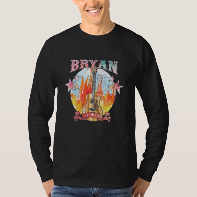 Camiseta Bryan Guitar Musician 70s Western Texas Legends Li (Anverso)