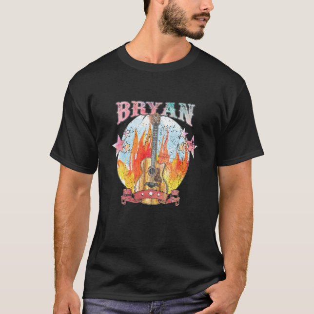 Camiseta Bryan Guitar Musician 70s Western Texas Legends Li (Anverso)