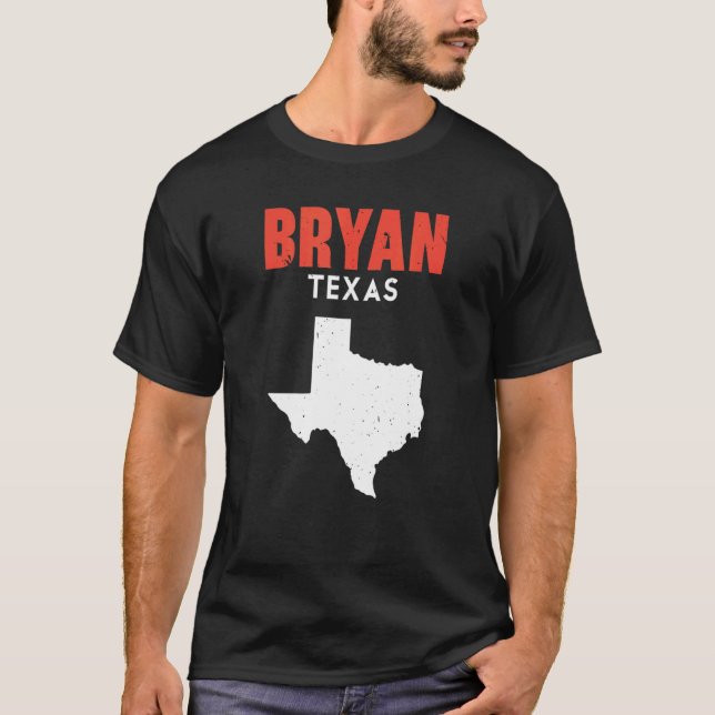 Camiseta Bryan Texas USA State America Travel Textil (Anverso)