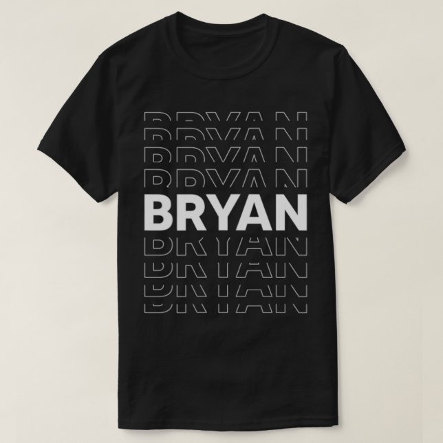 Camiseta    BryanFunny Nombre Personalizado Bryan  (Diseño del anverso)