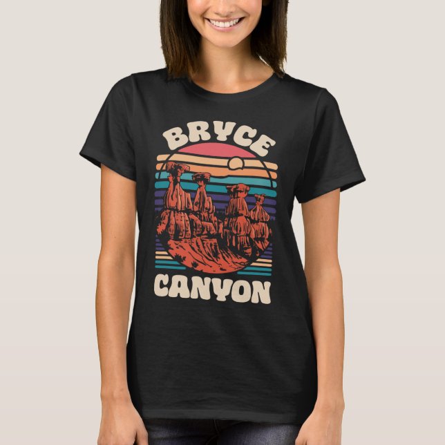 Camiseta Bryce Canyon National Park Souvenir Outdoors Hikin (Anverso)