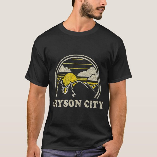 Camiseta Bryson City North Carolina Carolina Carolina Carna (Anverso)