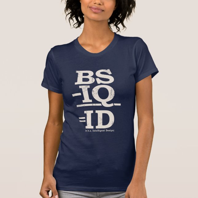 CAMISETA BS - ÍNDICE DE INTELIGENCIA = IDENTIFICACIÓN (Anverso)