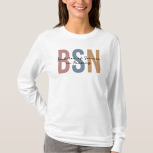 Camiseta BSN Licenciado en Ciencias en Graduación de Enferm