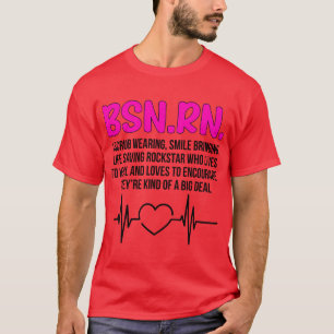 Camiseta BSN RN Graduación Definición BSN Enfermero registr