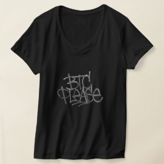 Camiseta "BTC Please" (Negro)