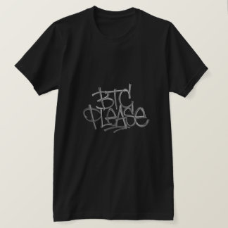 Camiseta "BTC Please" (Negro)