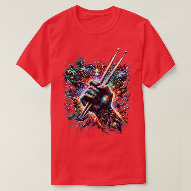 Camiseta BTN124 Bidones Bidones Tambores de tambor (Diseño del anverso)