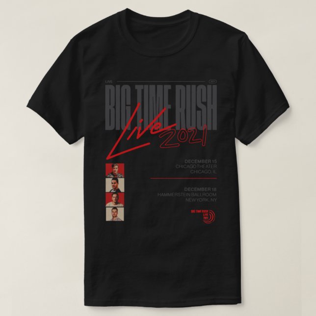 Camiseta Btr big time rush btr 2021 (Diseño del anverso)