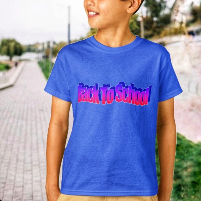 Camiseta BTS-Rojo-Azul (School's here, and your child will be ready, wearing the BTS Red-Blue T-Shirt!)