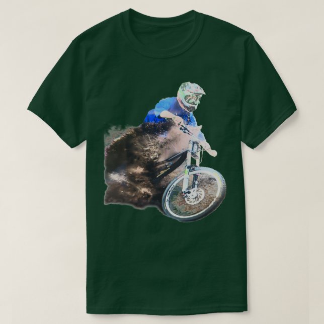 Camiseta BTT Down Hill Racer Mud Splatz (Diseño del anverso)