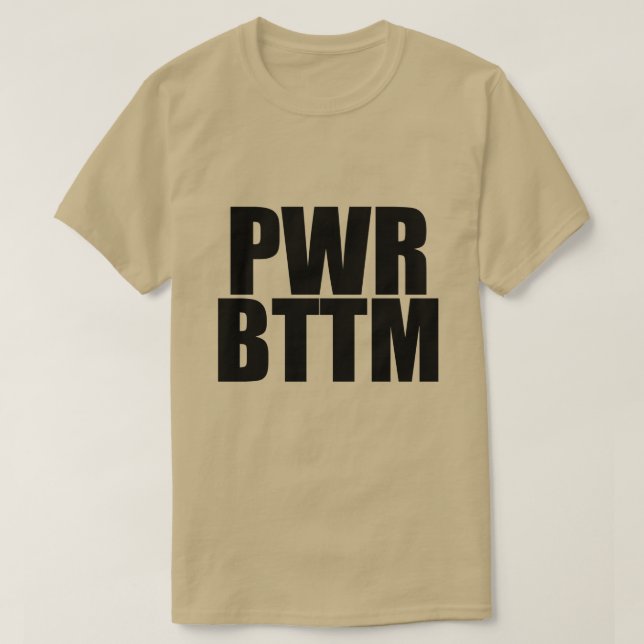 Camiseta BTTM PWR (Diseño del anverso)