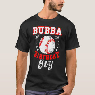 Camiseta Bubba Del Tema Del Béisbol Birthday Boy Bday Cele
