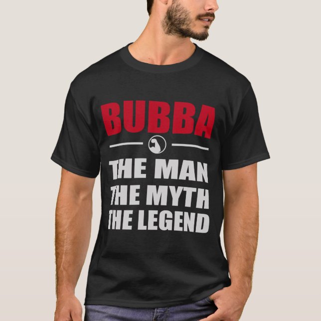 CAMISETA BUBBA EL HOMBRE EL MITO LA LEYENDA (Anverso)