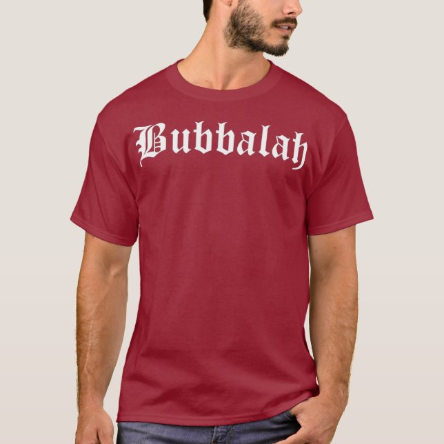 Camiseta Bubbalah Yiddish, bebé judío Bubbala (Anverso)