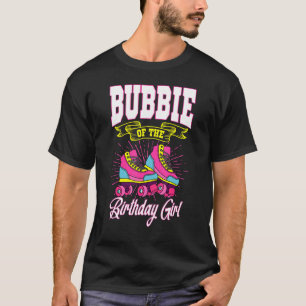 Camiseta Bubbie Del Chica De Cumpleaños Roller Skates Bday 