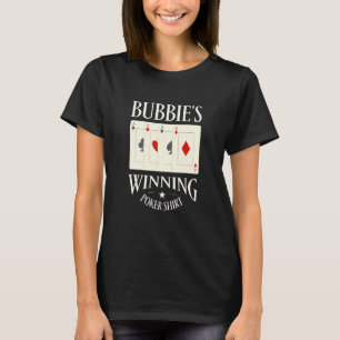 Camiseta Bubbie's Winning Poker Gambler Abuela