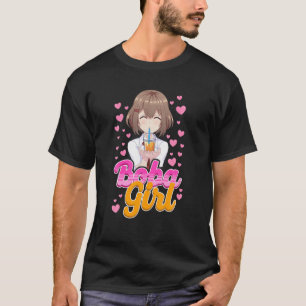 Camiseta Bubble Boba Chica Tea Heart