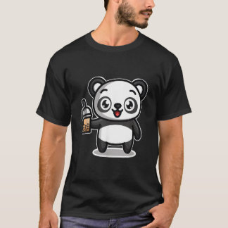Camiseta Bubble Boba Tea Kawaii Panda Bear
