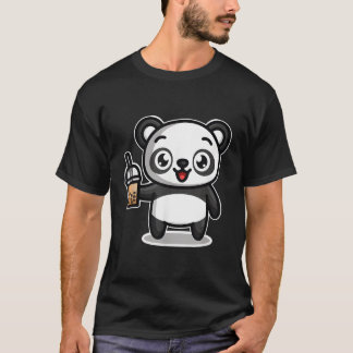 Camiseta Bubble Boba Tea Kawaii Panda Bear