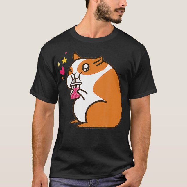 Camiseta Bubble Cute Tea Hamster Bebe Animales Boba (Anverso)