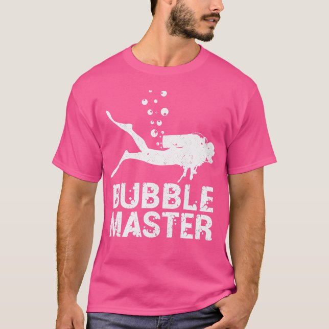 Camiseta Bubble Master Scuba Diver Bubble Diving (Anverso)