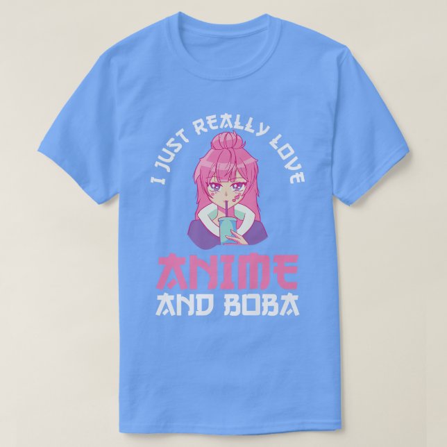 Camiseta Bubble Tea Anime Premium (Diseño del anverso)