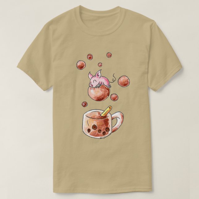 Camiseta Bubble Tea Bliss (Diseño del anverso)