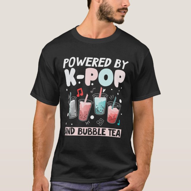 Camiseta Bubble Tea Boba Leche K-POP Fans Music Lover Regal (Anverso)
