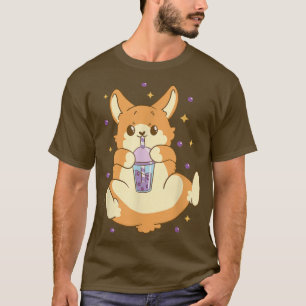 Camiseta Bubble Tea Corgi Helado Dueño De Perro Perro Puppy