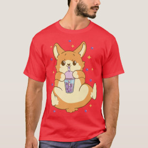 Camiseta Bubble Tea Corgi Helado Dueño De Perro Perro Puppy