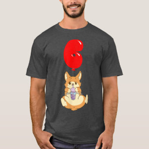 Camiseta Bubble Tea Hamster - 6to Cumpleaños - Niños Balón