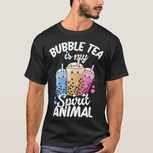 Camiseta Bubble Tea Is My Spirit Animal  4 (Anverso)