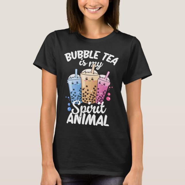 Camiseta Bubble Tea Is My Spirit Animal  4 (Anverso)