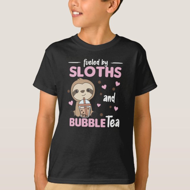 Camiseta Bubble Tea K-Pop Fault Chocolate Sweet Animals (Anverso)