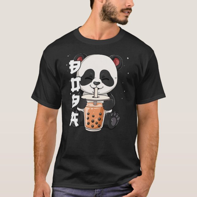 Camiseta Bubble Tea Panda Boba Tea (Anverso)